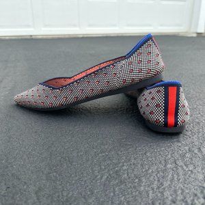 Rothy's flats in Coral Dot